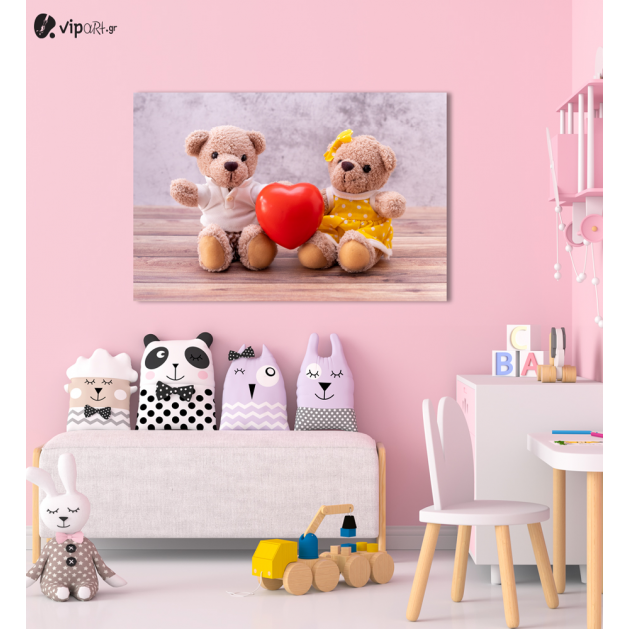 Πίνακας Καμβάς Cute Teddy Bears