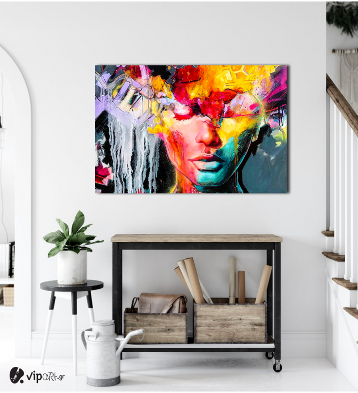 Πίνακας Καμβάς Colorful Modern Woman