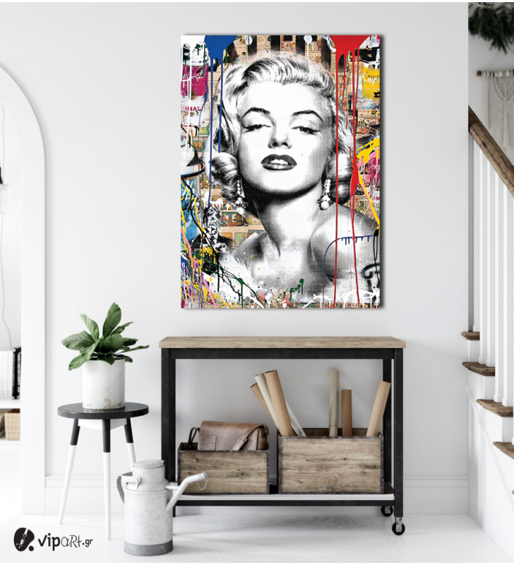 Πίνακας Καμβάς Marilyn Monroe- Colorful Art