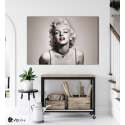 Πίνακας σε Καμβά :  Marilyn Monroe- Red Lips