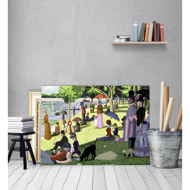 Πίνακας σε Καμβά : A Sunday on La Grande Jatte - Georges Seurat