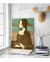 Πίνακας σε Καμβά : Mona Lisa Minimalist Illustrator