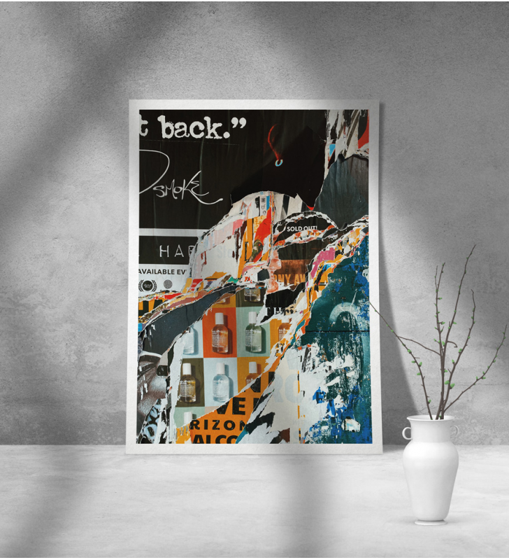 Εκτύπωση σε Αφίσα Χαρτί Abstract Collage