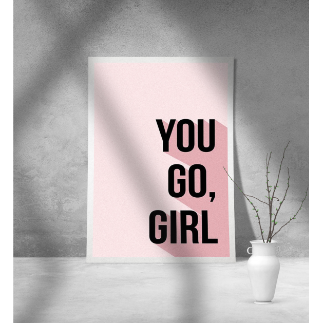 Εκτύπωση σε Αφίσα Χαρτί Go Girl