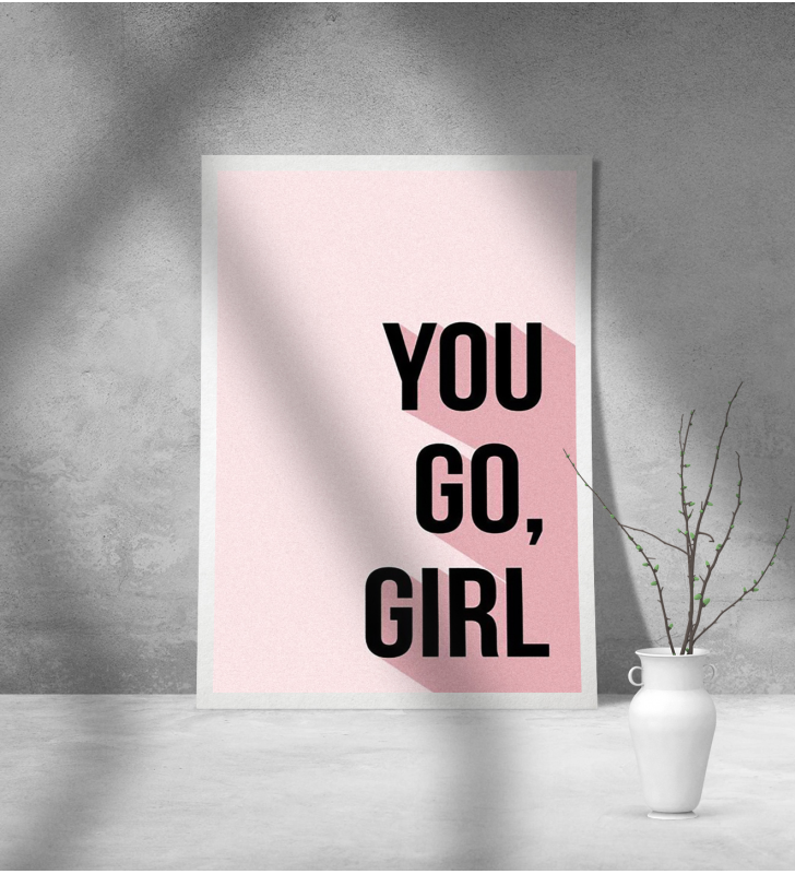 Εκτύπωση σε Αφίσα Χαρτί Go Girl