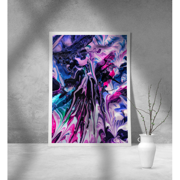 Εκτύπωση σε Αφίσα Χαρτί Abstract Purple Art