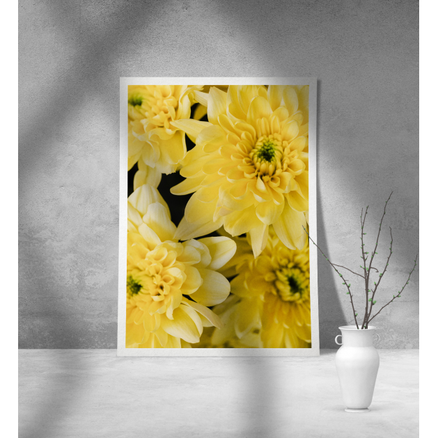 Εκτύπωση σε Αφίσα Χαρτί Yellow Flowers