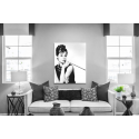 Πίνακας σε Καμβά : Audrey Hepburn B&W