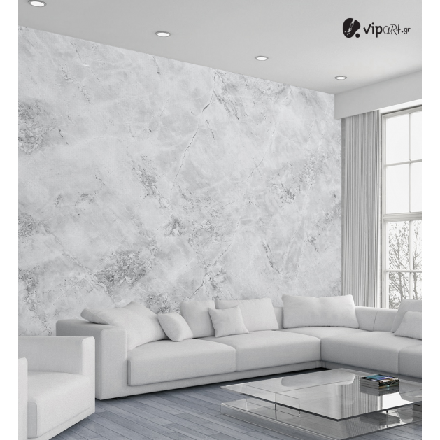 Αυτοκόλλητη Ταπετσαρία Τοίχου 3d : White Marble