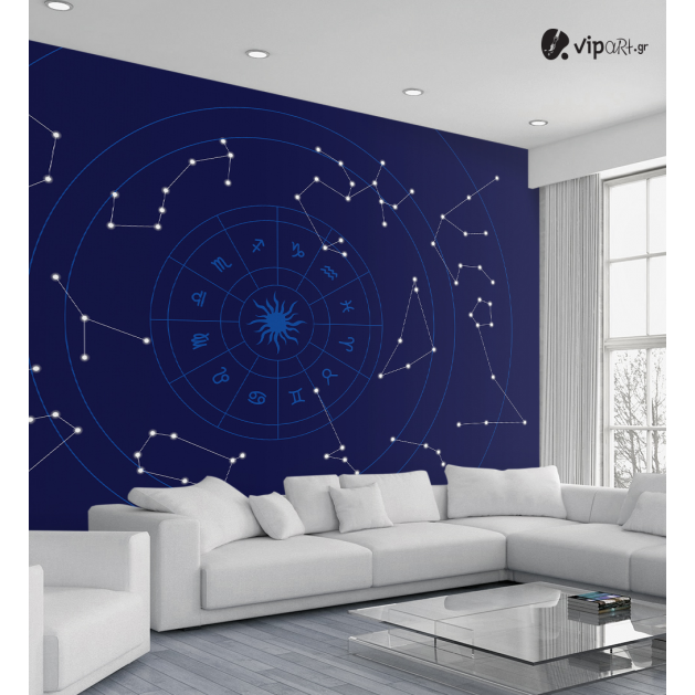 Αυτοκόλλητη Ταπετσαρία Τοίχου 3d : Astrological Map