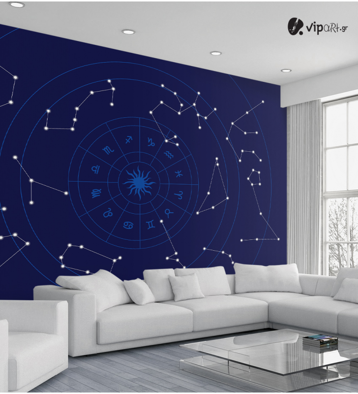 Αυτοκόλλητη Ταπετσαρία Τοίχου 3d : Astrological Map