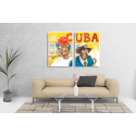 Σύνθεση με πίνακες Καμβάδες : Art of Cuban people  - 2 Τεμάχια 70x 50