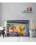 Πίνακας σε Καμβά : Colorful Abstract Town Canvas