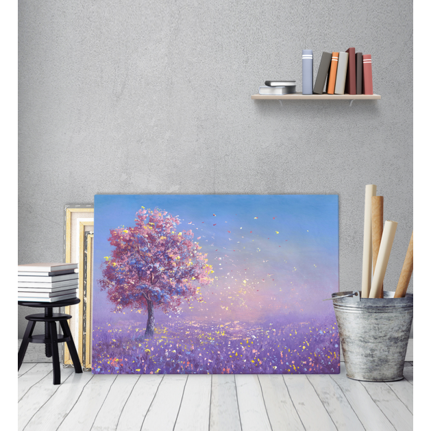 Πίνακας σε Καμβά : Fantasy Purple Tree