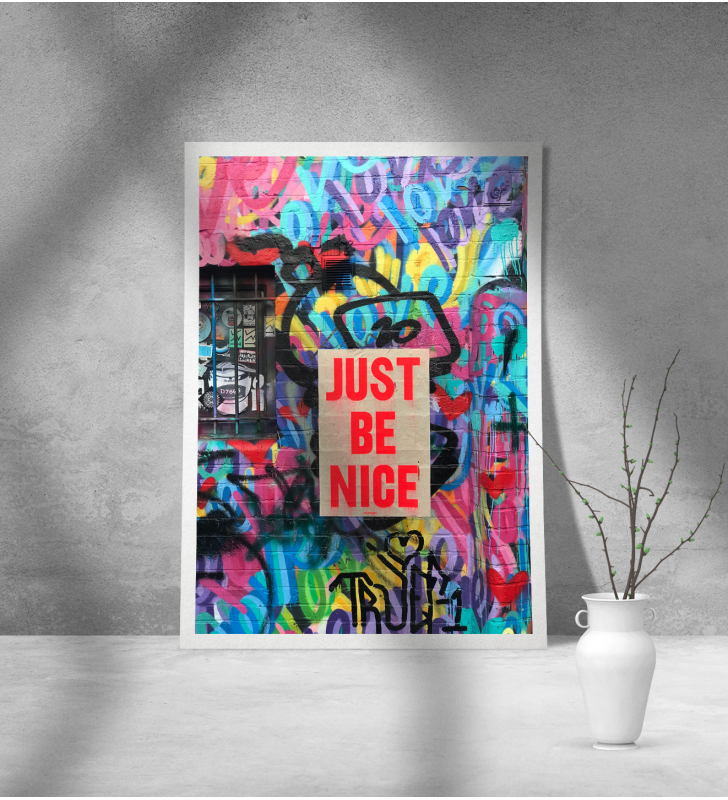 Εκτύπωση σε Αφίσα Χαρτί Just Be Nice