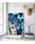 Πίνακας σε Καμβά : Blue Orchid Woman Portrait