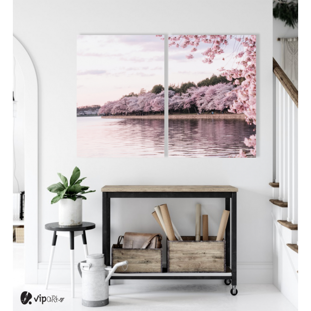 Σύνθεση με πίνακες Καμβάδες : Blossom Tree  - 2 Τεμάχια 70x50