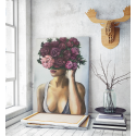 Πίνακας σε Καμβά : Floral Lady Canvas Art
