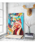 Πίνακας σε Καμβά : Colorful Lady Portrait