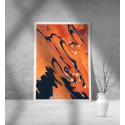 Εκτύπωση σε Αφίσα Χαρτί Orange Abstract
