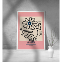 Εκτύπωση σε Αφίσα Χαρτί Keith Haring Flower