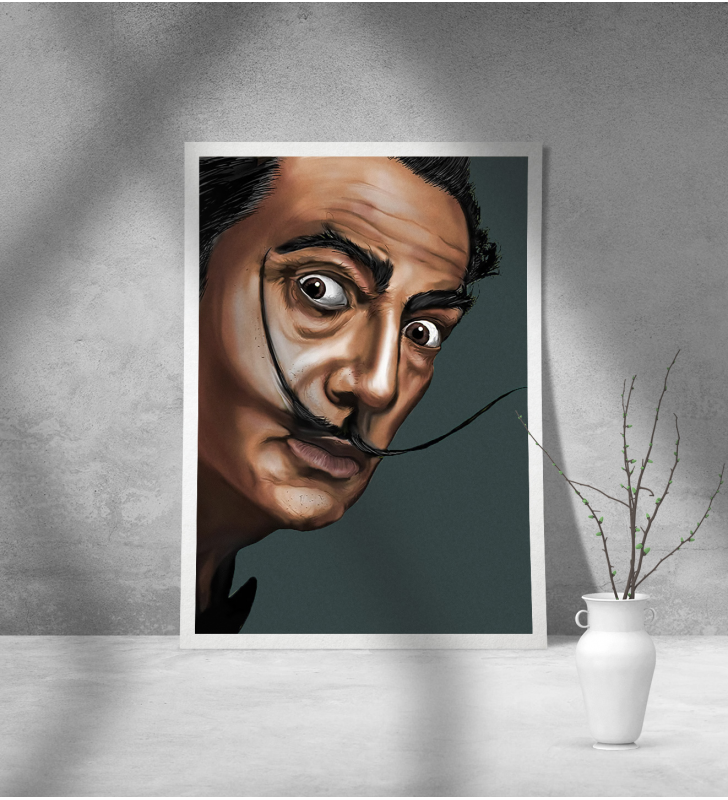 Εκτύπωση σε Αφίσα Χαρτί Dali Portrait