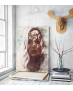 Πίνακας σε Καμβά :Water Color Art Lady Portrait
