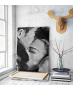 Πίνακας σε Καμβά : Black N White Couple forehead kiss