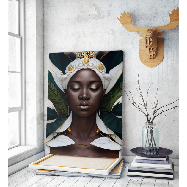 Πίνακας σε Καμβά : Exotic African Woman