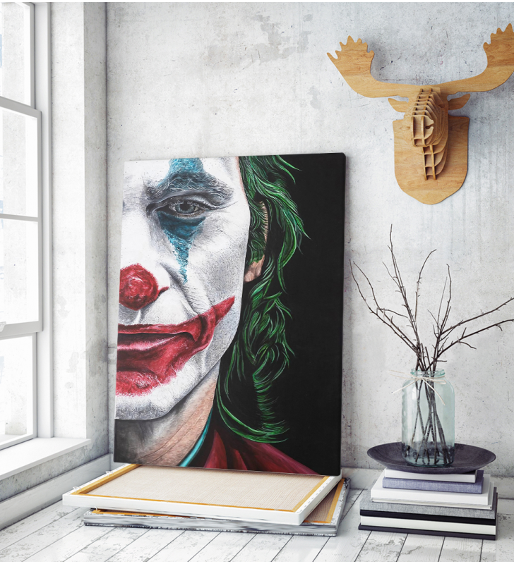 Πίνακας σε Καμβά Joker why so serious
