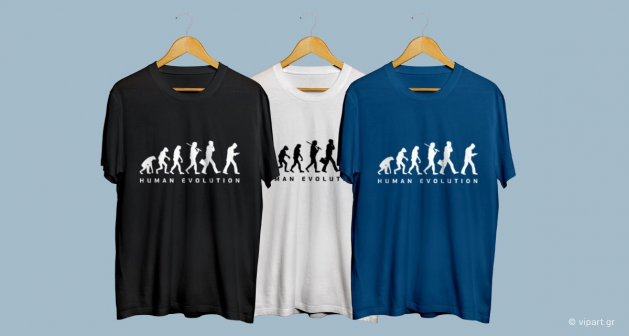 Εκτύπωση σε μπλουζάκι " Human Evolution "