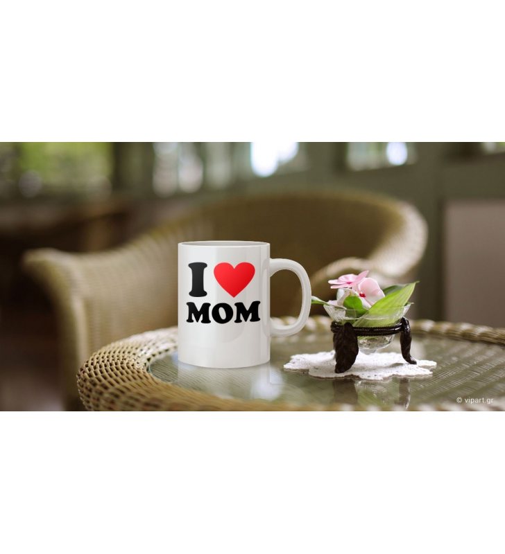 Εκτύπωση σε κούπα "I love mom "
