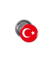 Κονκάρδα Τούρκικη Σημαία - Turkey Flag