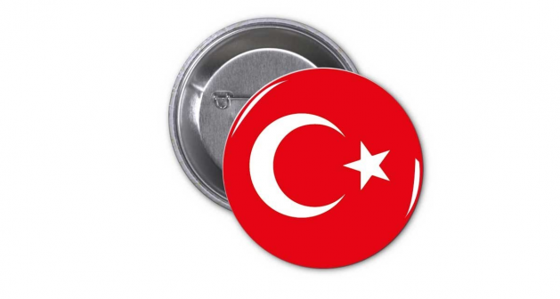 Κονκάρδα Τούρκικη Σημαία - Turkey Flag