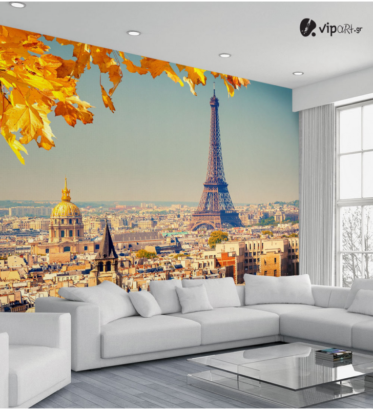 Ταπετσαρία Τοίχου με εκτύπωση Πύργος του Άιφελ Paris Autumn