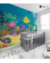 Αυτοκόλλητη Ταπετσαρία Τοίχου για Παιδικό Δωμάτιο με Ψάρια σε Βυθό