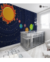 Αυτοκόλλητη Ταπετσαρία Τοίχου για Παιδικό Δωμάτιο με Ηλιακό Σύστημα