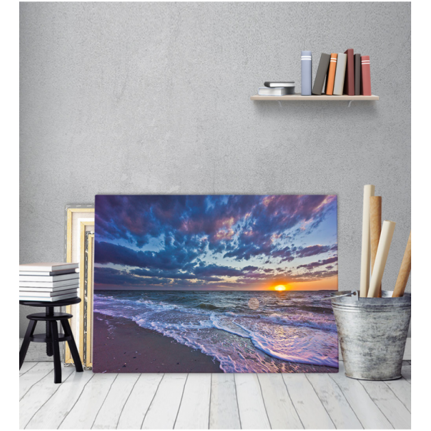 Πίνακας Καμβάς Ηλιοβασίλεμα παραλία