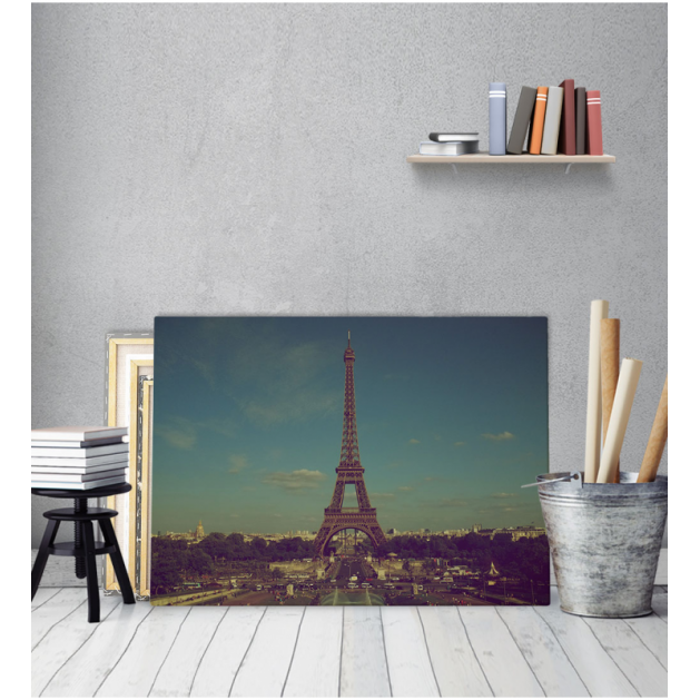 Πίνακας Καμβάς Vintage Παρίσι Πύργος του Άιφελ