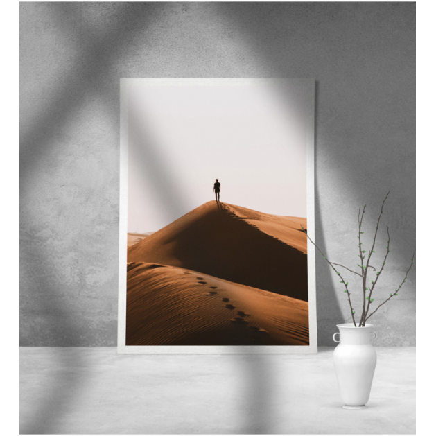 Εκτύπωση σε Αφίσα φωτογραφικό Χαρτί έρημος άνθρωπος