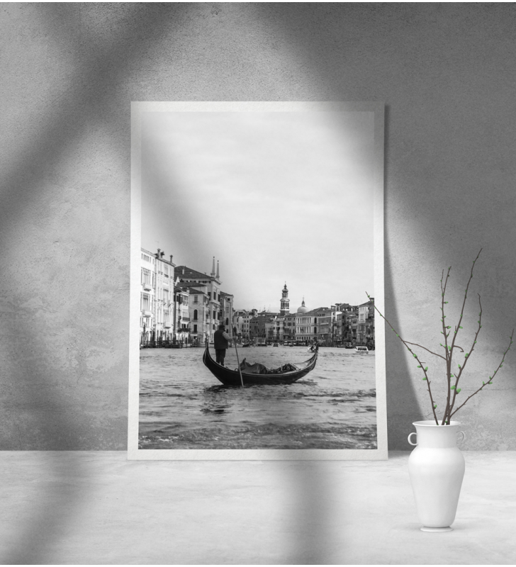 Εκτύπωση σε Αφίσα φωτογραφικό Χαρτί Γόνδολα Βενετία
