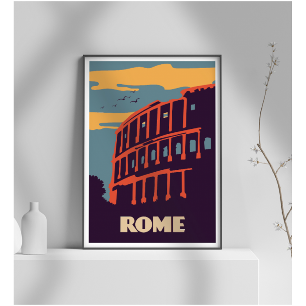 Εκτύπωση σε Αφίσα φωτογραφικό Χαρτί Retro Rome