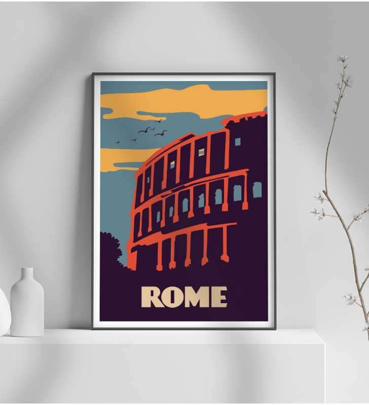 Εκτύπωση σε Αφίσα φωτογραφικό Χαρτί Retro Rome