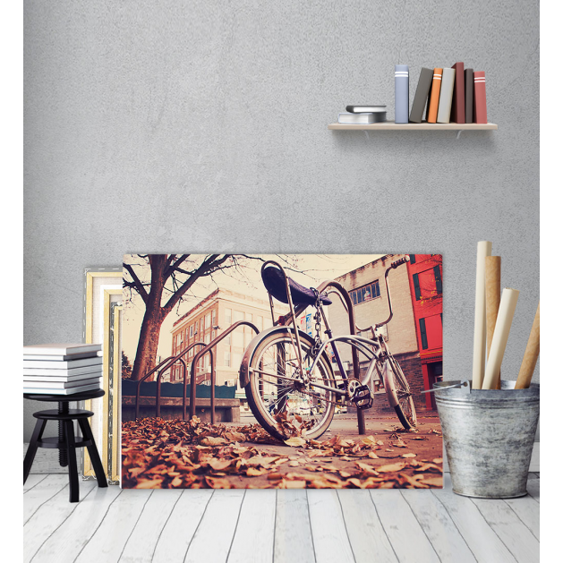 Πίνακας Καμβάς Autumn vintage Bike