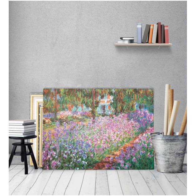 Πίνακας ζωγραφικής σε Καμβά Irises In Monet's Garden