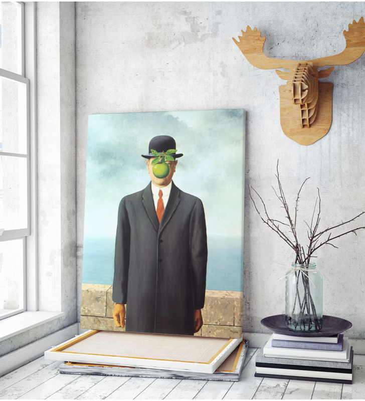 Πίνακας ζωγραφικής σε Καμβά a Magritte The Son Of Man