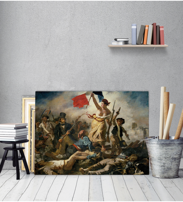 Πίνακας ζωγραφικής σε Καμβά Eugène Delacroix Liberty Leading the People