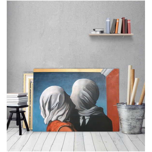 Πίνακας ζωγραφικής σε Καμβά The Lovers 2 Rene Magritte