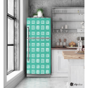 Αυτοκόλλητο Ψυγείου με εκτύπωση " Retro Style Geometric Squares "