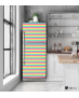 Αυτοκόλλητο Ψυγείου με εκτύπωση  Χρωματιστές γραμμές "Colored Lines"